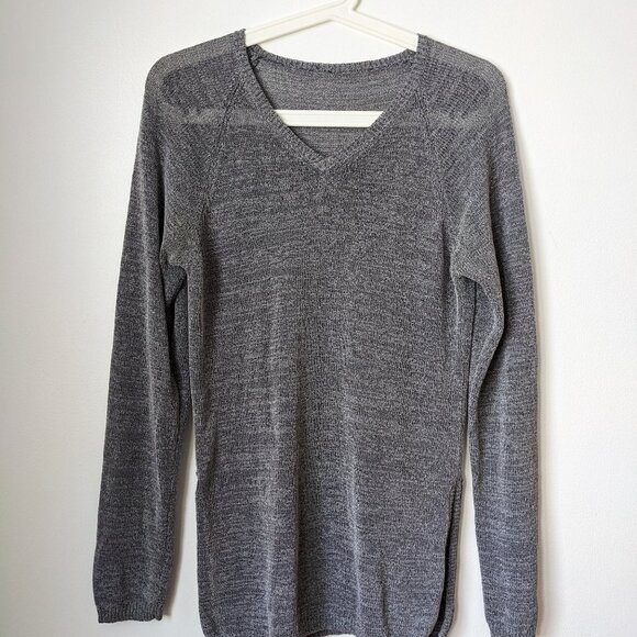 Grey Long Sleeved Top Small S - Picture 1 of 5